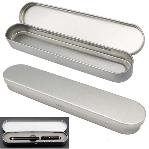 small pencil box metal|tin pencil boxes for sale.